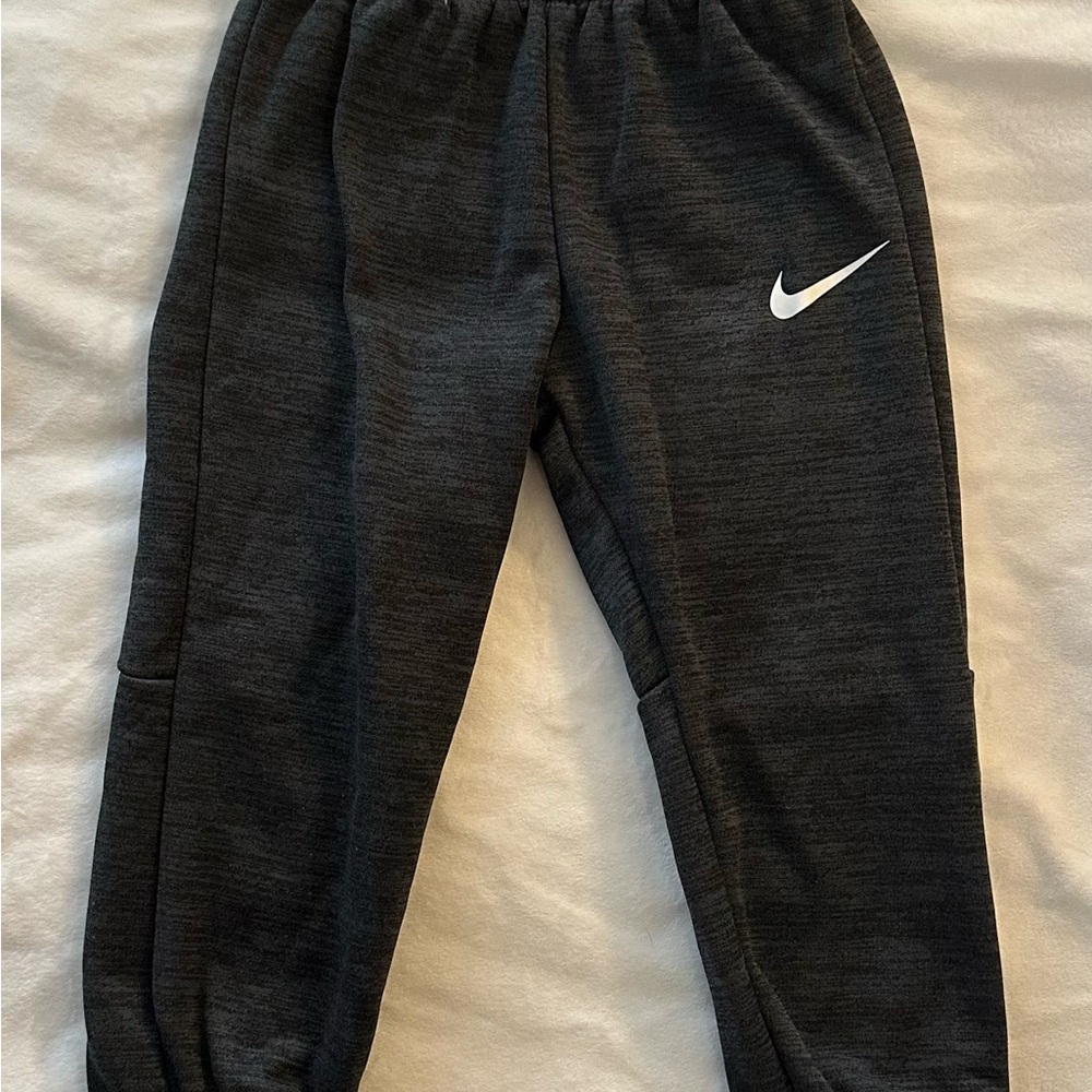 Nike Kids Charcoal Joggers with White Logo